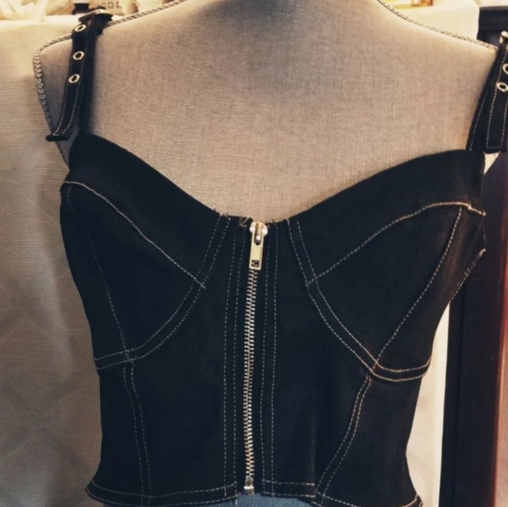 Say What Denim Bustier